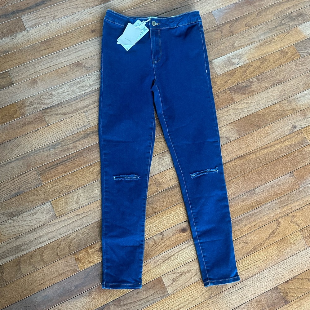 NWT Zara Girls Adjustable Waist Jeans, Size 11/12